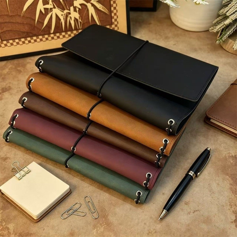 Organizer Buku Catatan Isi Ula - Vintage Leather Journal Notebook ulasan dan harga
