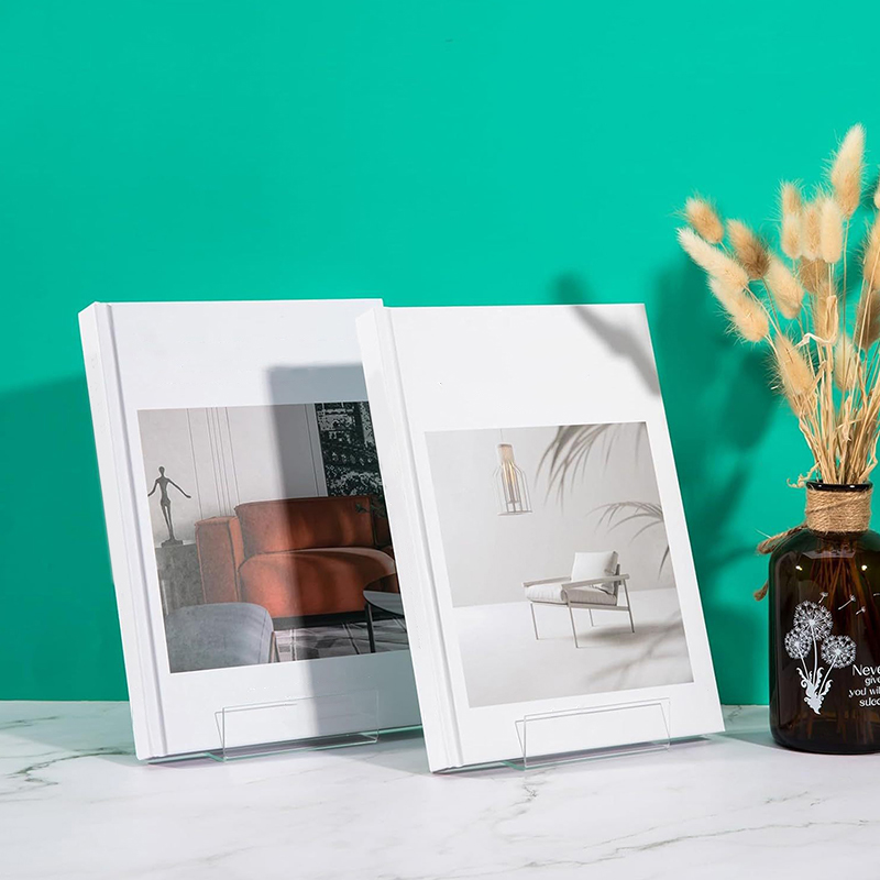 1 buah penyangga pajangan akri - Clear Acrylic Book Stand Holder ulasan dan harga