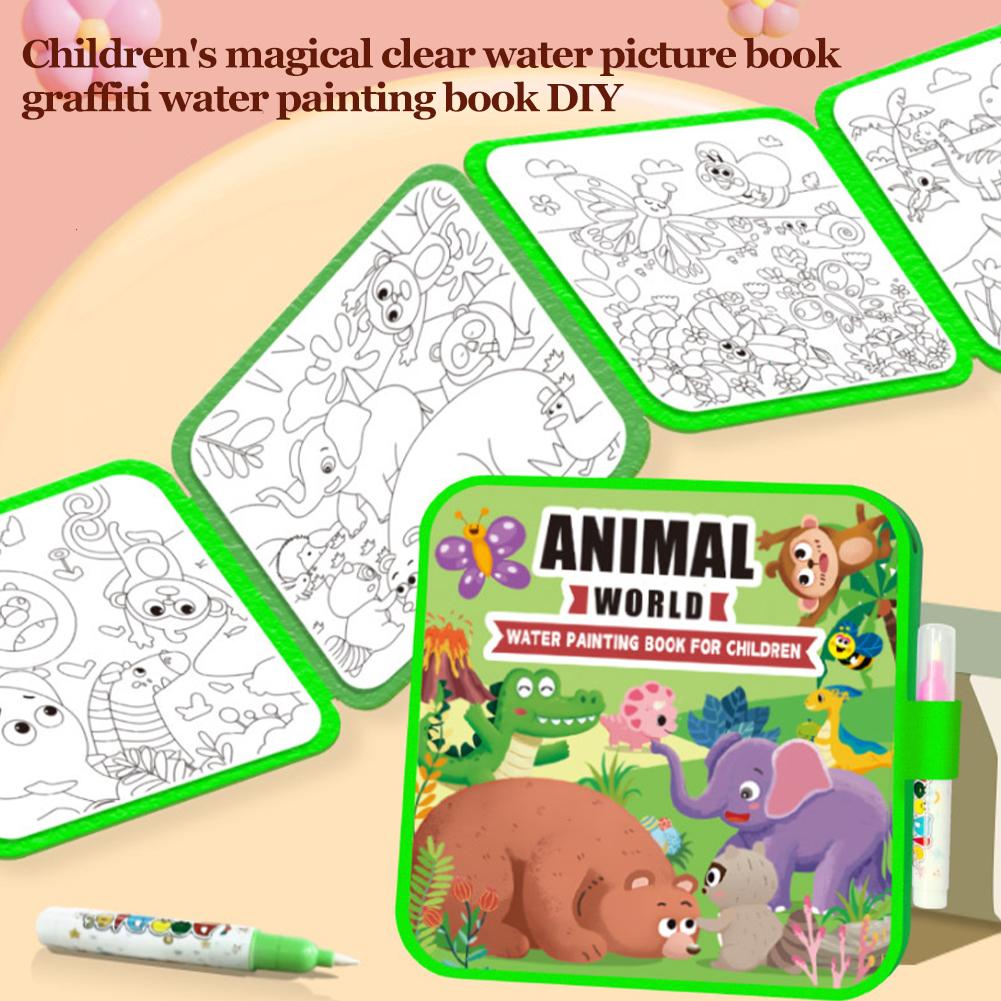 Buku Gambar Air Ajaib DIY Buku - Reusable Water Magic Coloring Book ulasan dan harga