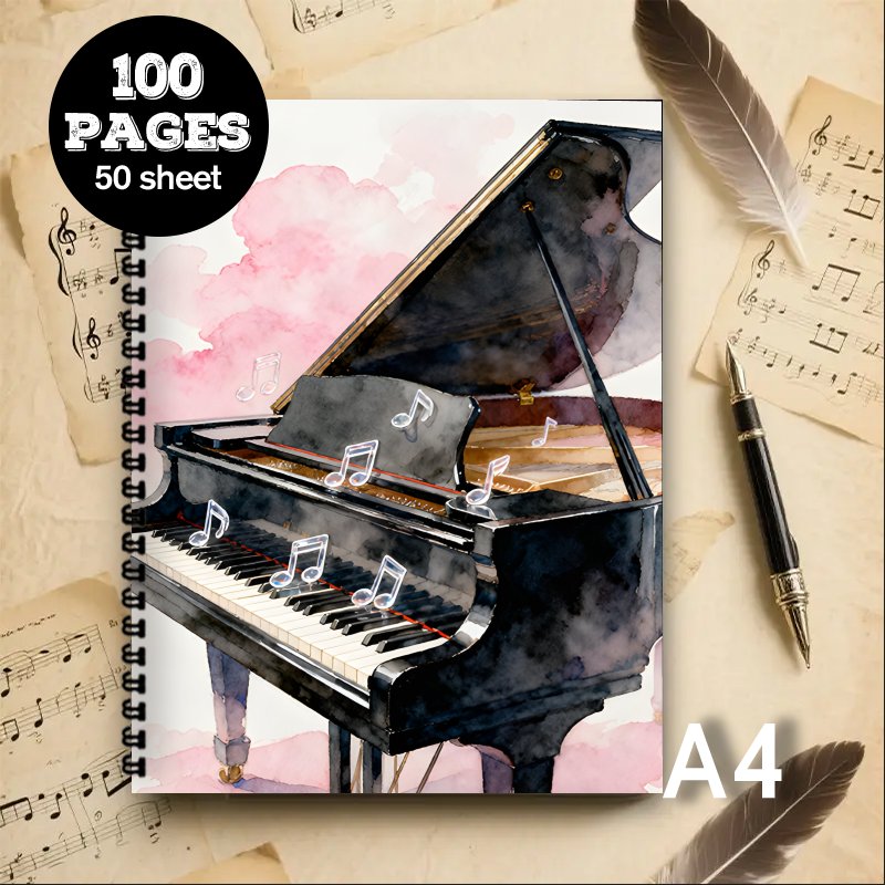 Ukuran A4, Buku Catatan Musik, - Blank Sheet Music Notebook ulasan dan harga