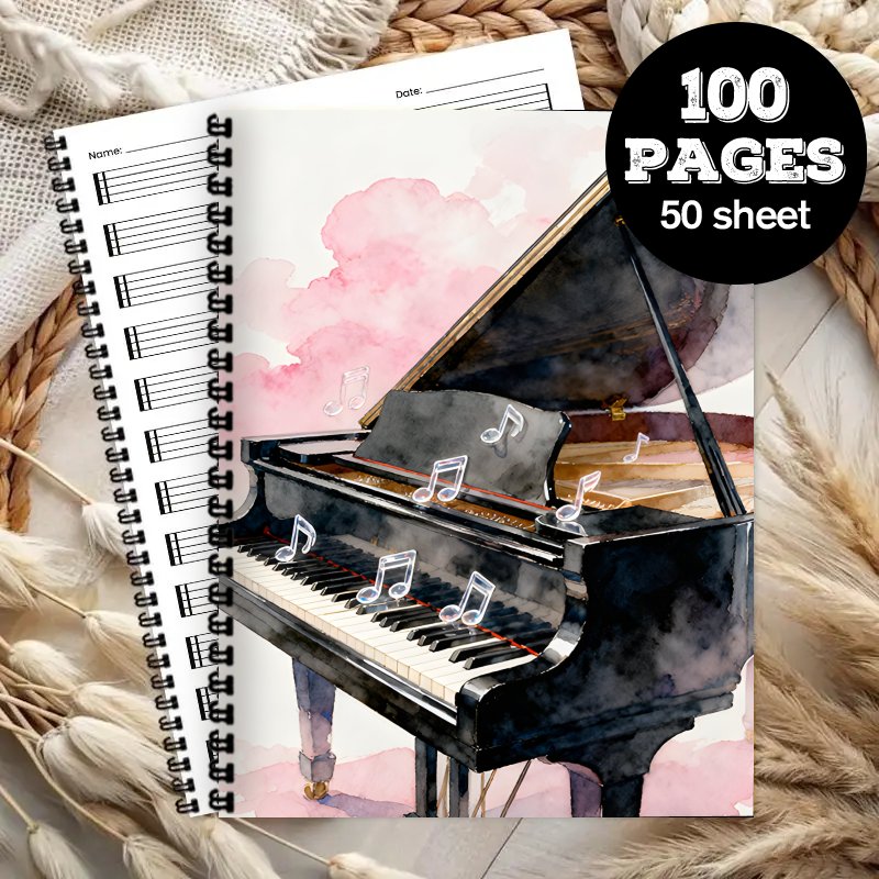 Ukuran A4, Buku Catatan Musik, - Blank Sheet Music Notebook ulasan dan harga