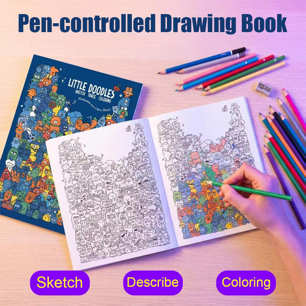 Buku Mewarnai dengan Sketsa, L - Adult Coloring Book Stress Relief ulasan dan harga